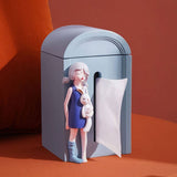 Creativity Resin Cute Girl Tissue Boxes