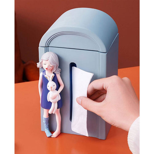 Creativity Resin Cute Girl Tissue Boxes