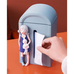 Creativity Resin Cute Girl Tissue Boxes