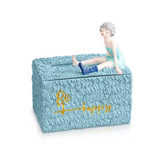 European Resin Creative Girl Tissue Boxes