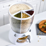 Rotating Rice, Grains Dry Food Dispenser