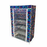 5 Layers Zipper Cover Shoes Rack