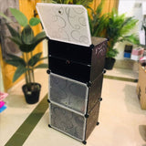 3-Grid 6 Compartment Shoes Rack