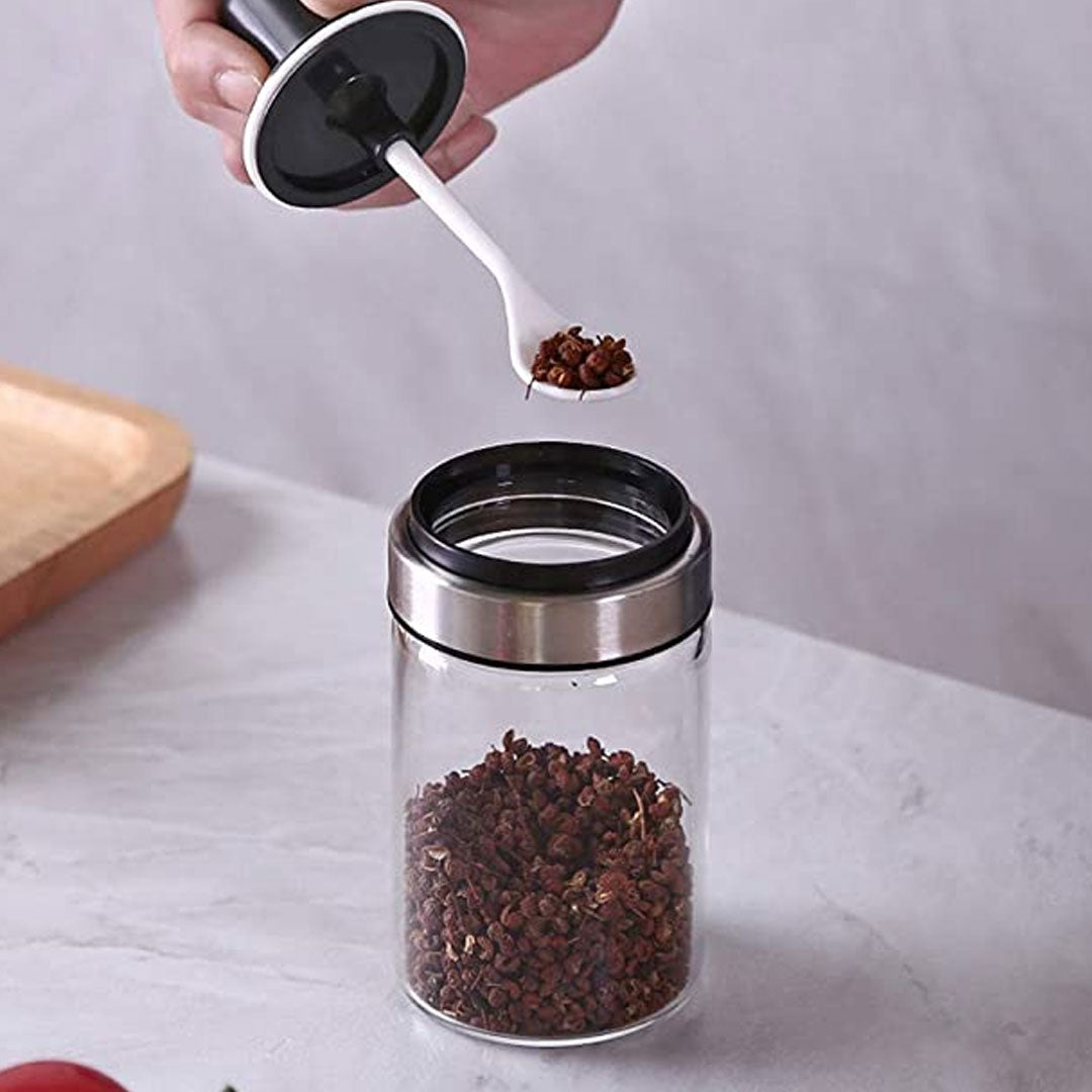 Glass Seasoning Brush Spoon Bottle