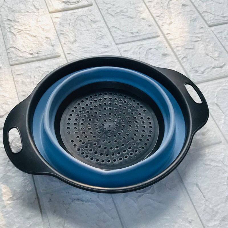 Collapsible Round Silicone Drain Basket