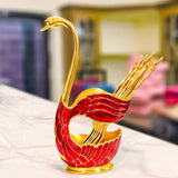 Luxury Swan Spoon Set Big Size Red