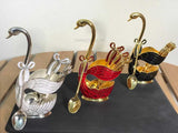 Luxury Swan Tea Spoons Set