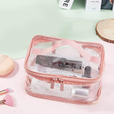 Travel Clear Cosmetics, jewelry or makeup organizing Bag - Pink
