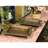 Vintage Decorative Iron Trays - Small