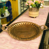 Vintage Decorative Iron Round Trays