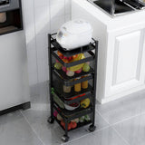 3/4/5 Tiers Rotatable Trolley - Square