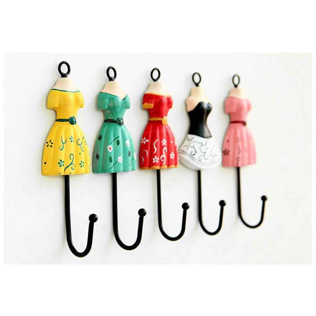 Cute Dress Shape Wall Hooks