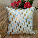 Beautiful Golden pattern zipper cushion without Filling