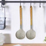 Wooden Handle Silicon Serving Spatula