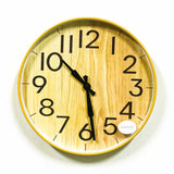Plastic Wood Textured Wall Clock